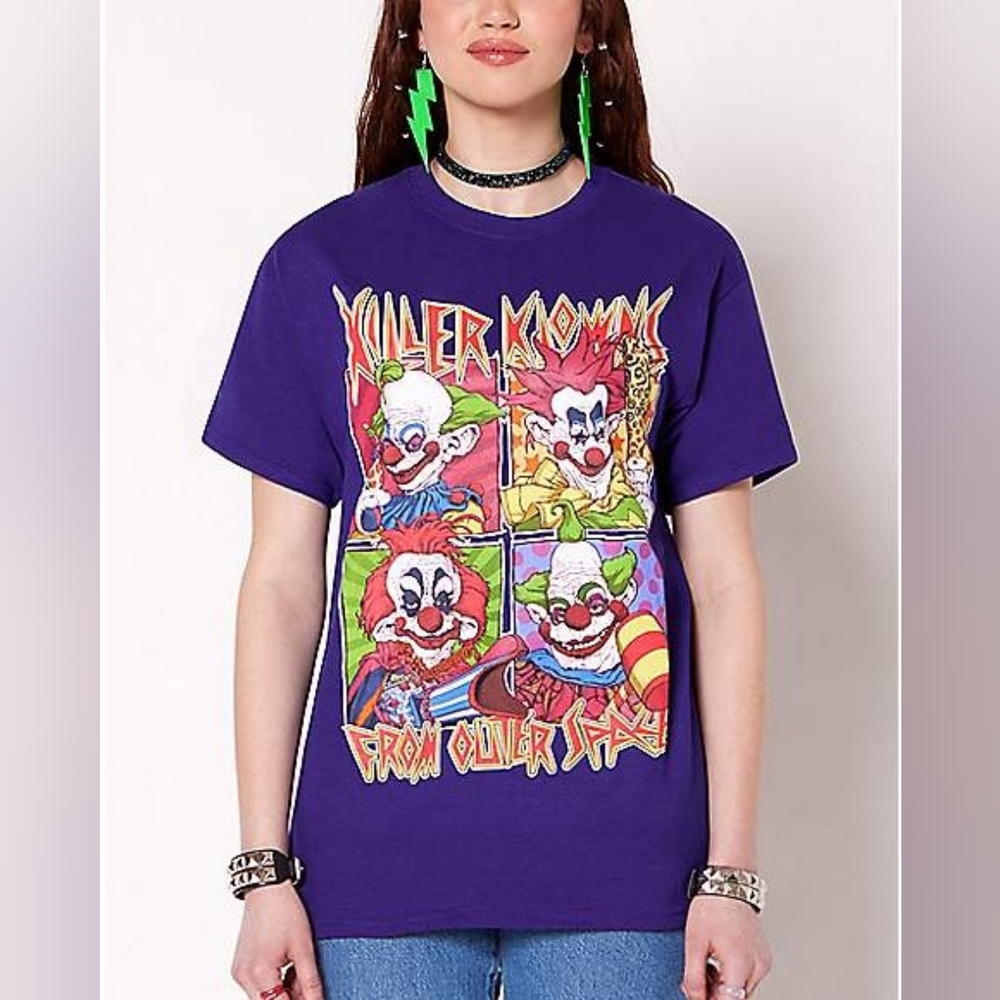 Terror Threads Horror Killer Klowns from Outer Space Graphic TShirt Unisex Small